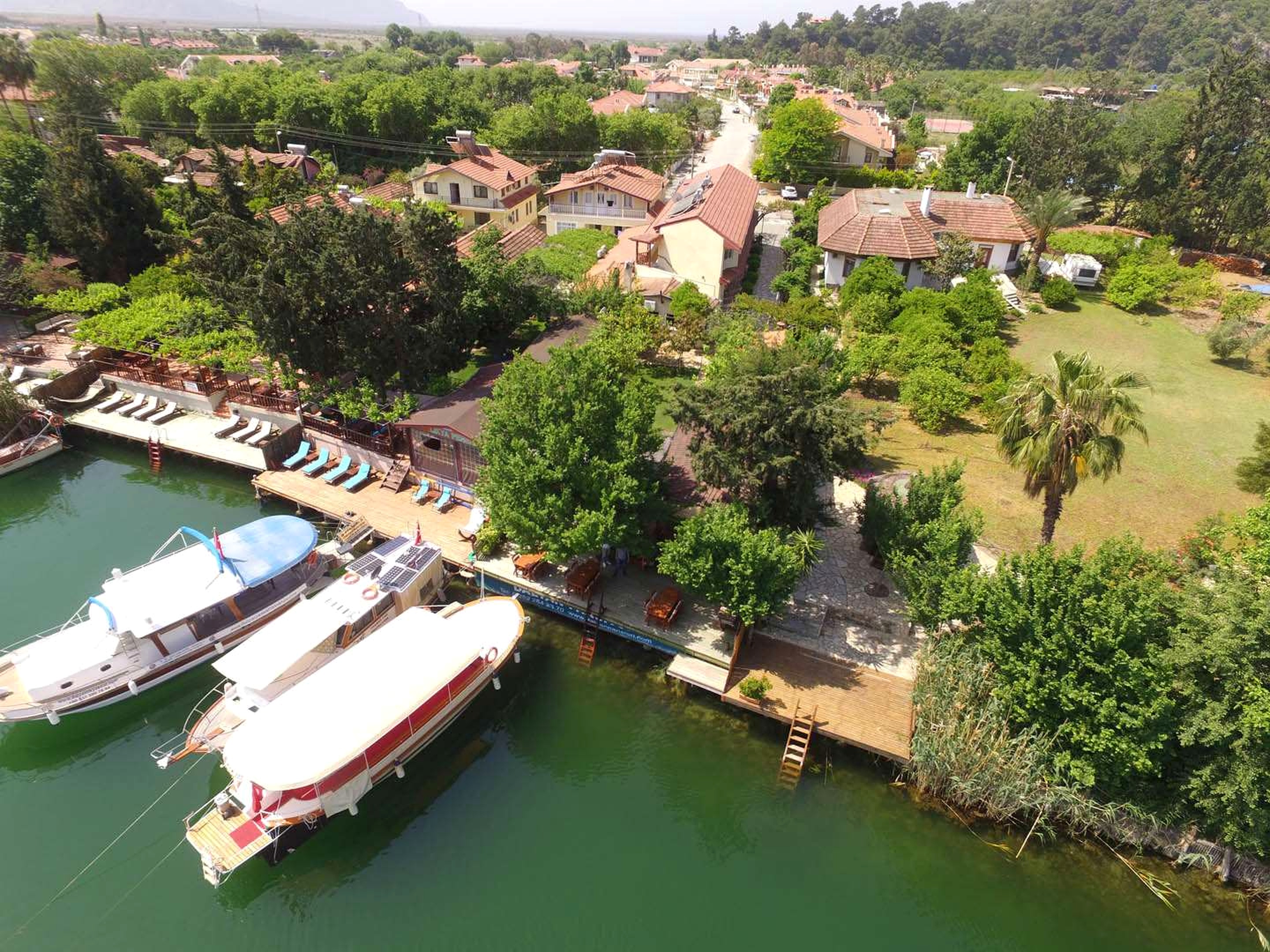 Dalyan havadan görünüm